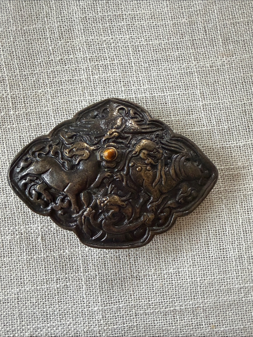 1974 Bergamot Brass Works Belt buckle